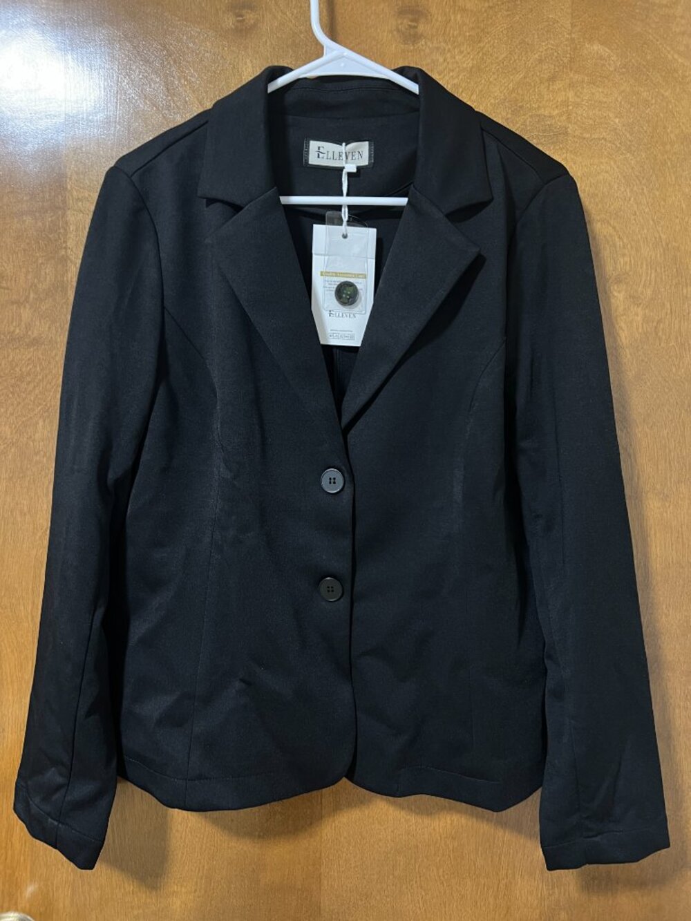 Black Blazer Stretch Slim Fit Suit Jacket Size XL - Picture 9 of 9